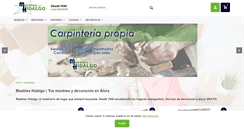 Desktop Screenshot of muebleshidalgo.com